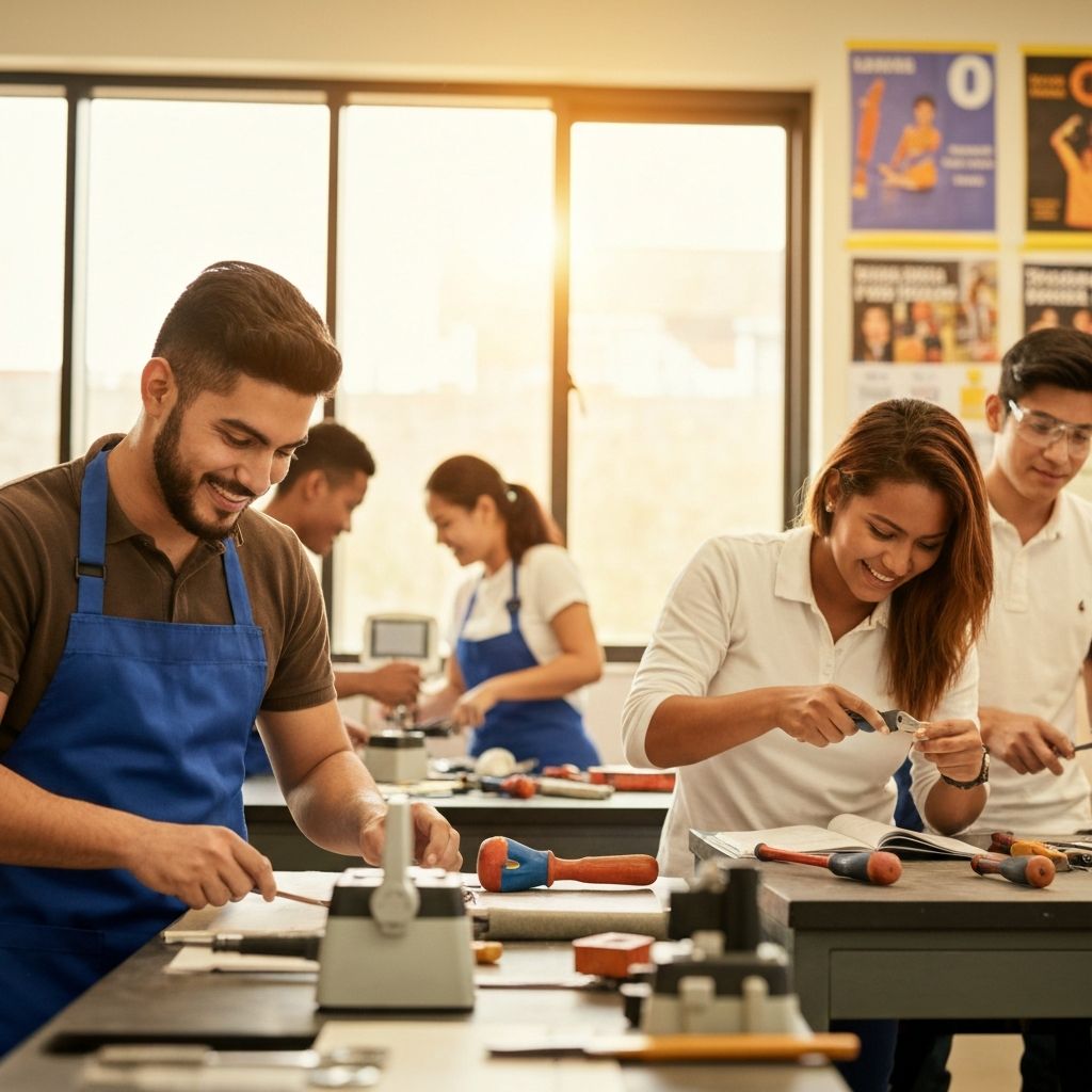 Estudiantes de IFOA aprendiendo con practica real